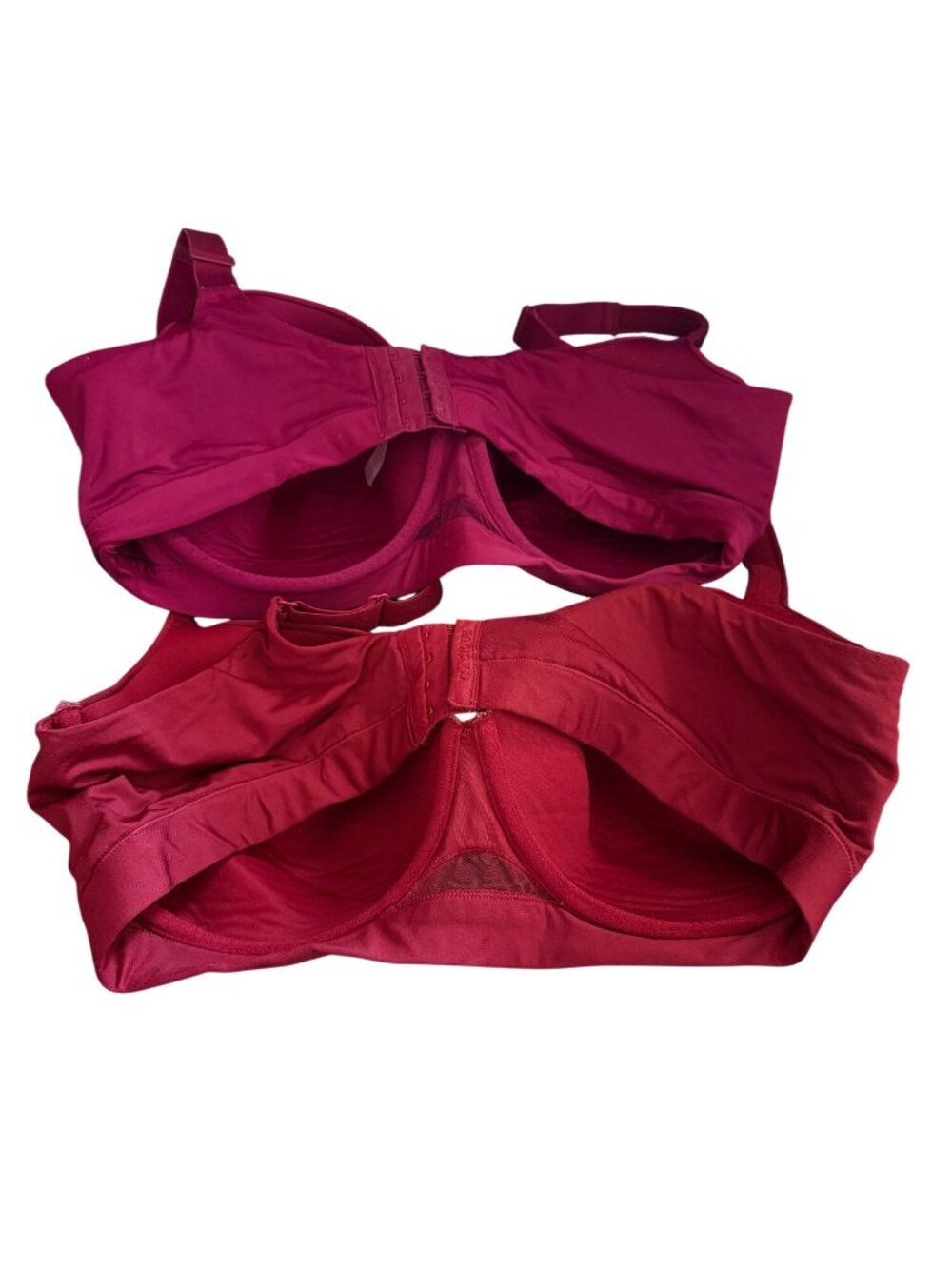 Cacique 42DDD Lightly Lined Underwire Bras In Red & Berry With Lace Detail Set o - Picture 5 of 6